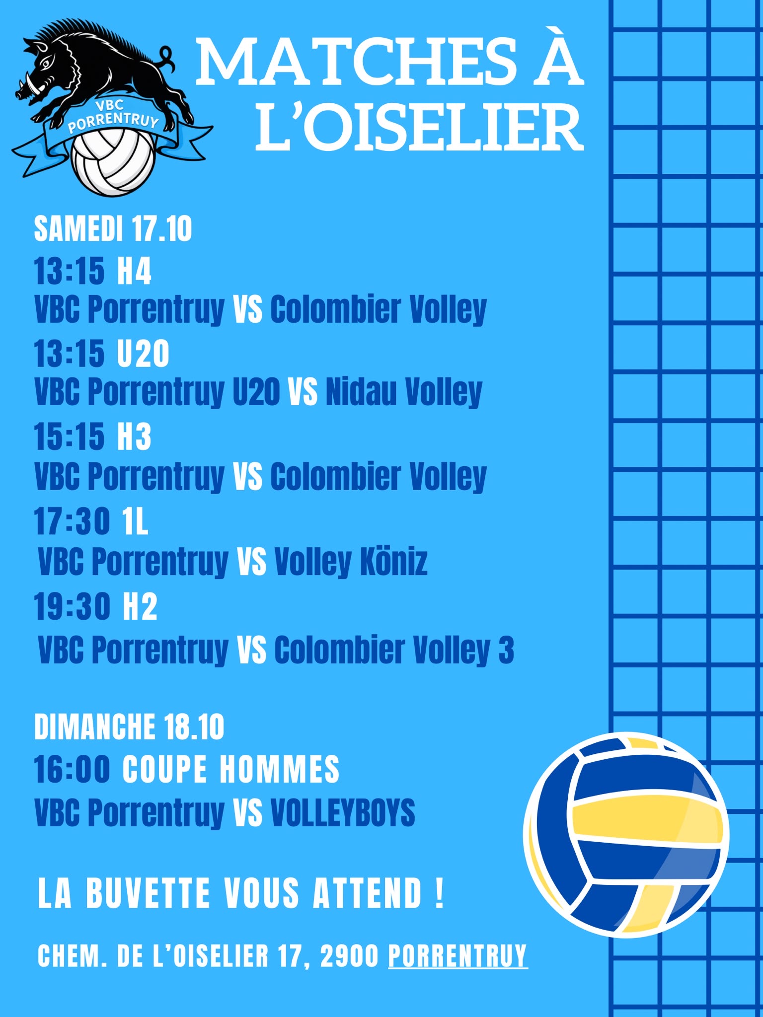 samedi-dimanche 17-18 octobre 2026